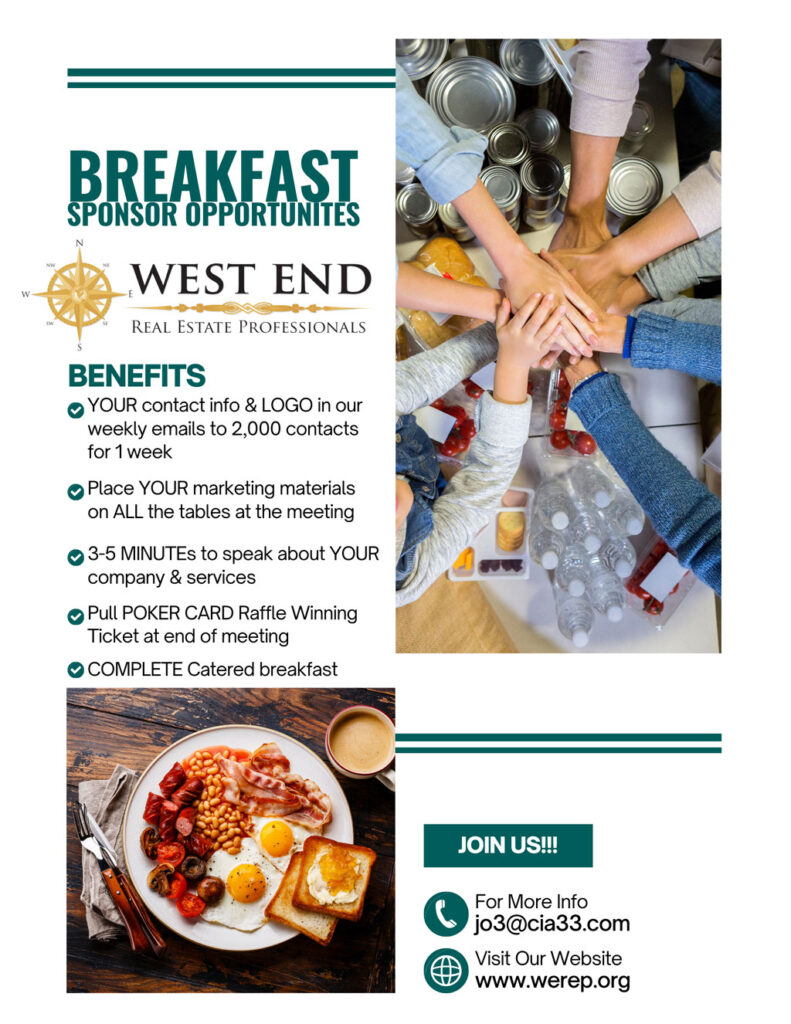 Become a WEREP Breakfast Sponsor