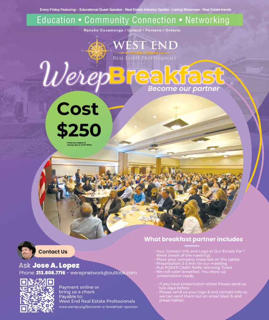 WEREP Breakfast Sponsor $250