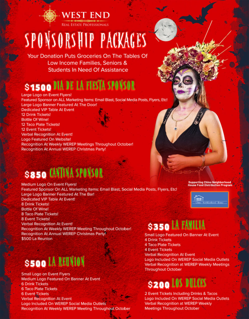 WEREP Dia De Los Muertos Halloween Fiesta Sponsorships